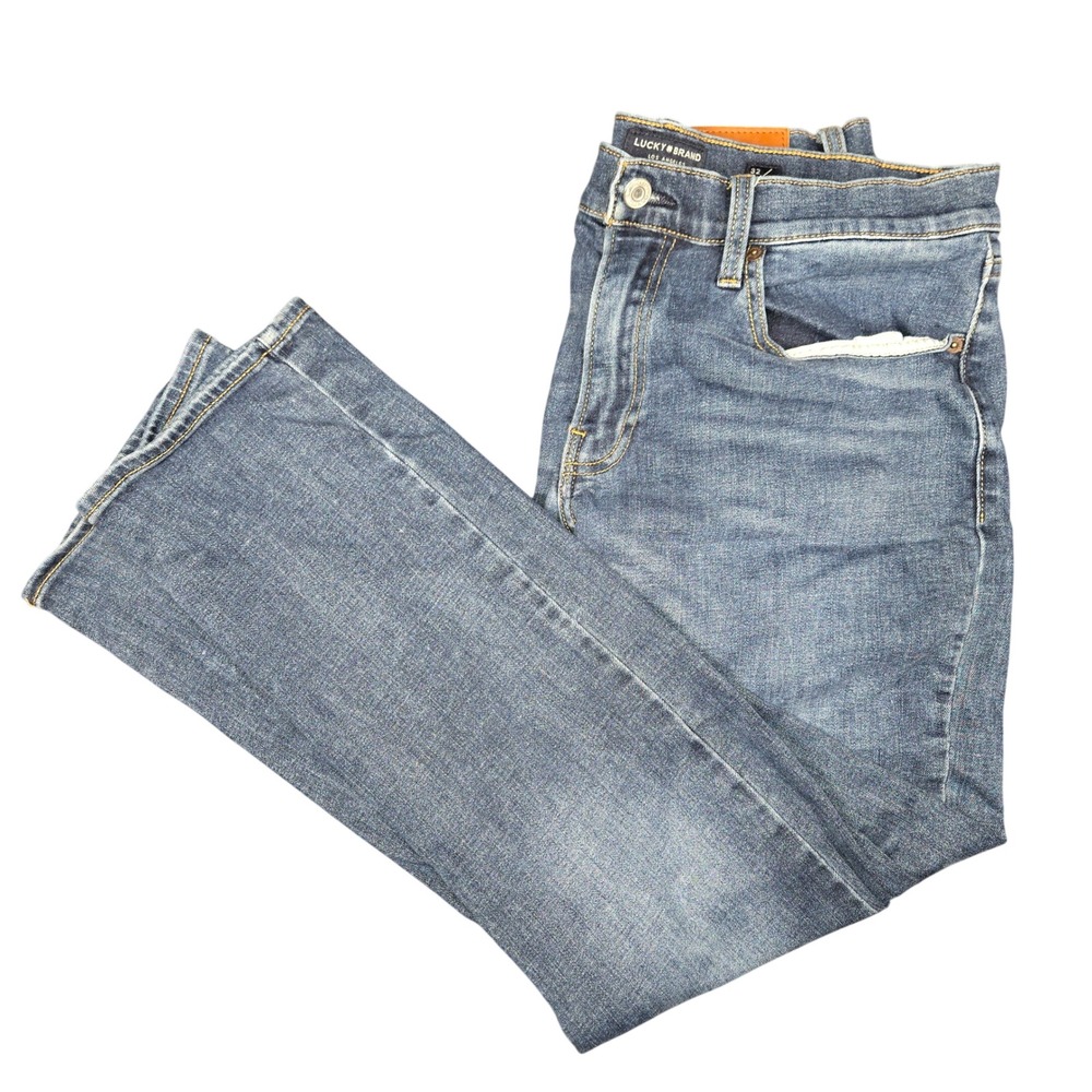 Lucky Brand Mens Blue Denim Jeans Medium Wash 32x30 RN80318 CA56897